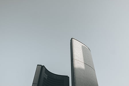 low-angle photography of high-rise building thumbnail