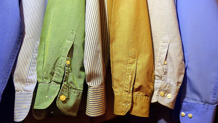 assorted long-sleeved dress shirts