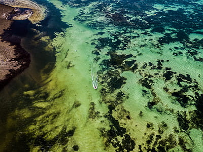 aerial photography of body water thumbnail