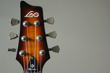 brown Lag guitar headstock thumbnail