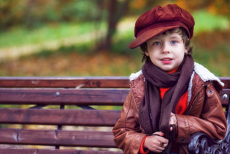 children's brown leather jacket thumbnail