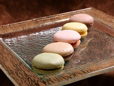 close-up photo of macaroons on tray thumbnail