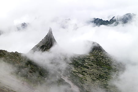 mountain under clouds thumbnail