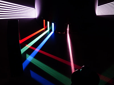 assorted-color neon lights in a dark room thumbnail