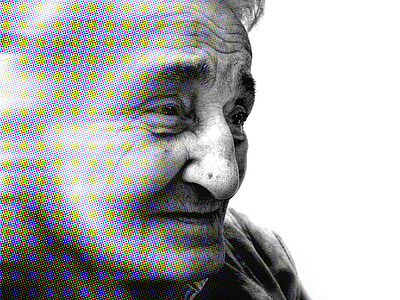 grayscale closeup photo of person wearing shirt thumbnail