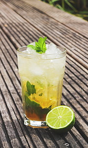 selective focus photography of lime juice on glass thumbnail