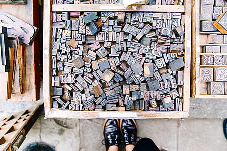 Assorted Wooden Alphabets Inside the Crate thumbnail