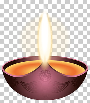 Diwali Diya Candle , Purple Candle Happy Diwali , brown oil lamp illustration PNG clipart