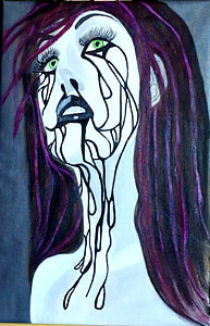 profile of woman painting thumbnail