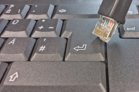 black cable on keyboard return key thumbnail