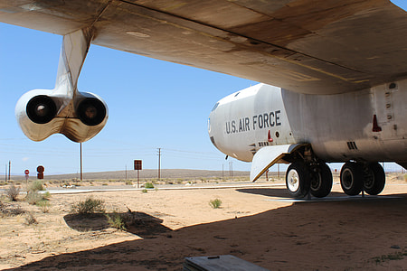 US Air Force plane parked on the side of the road during daytime thumbnail