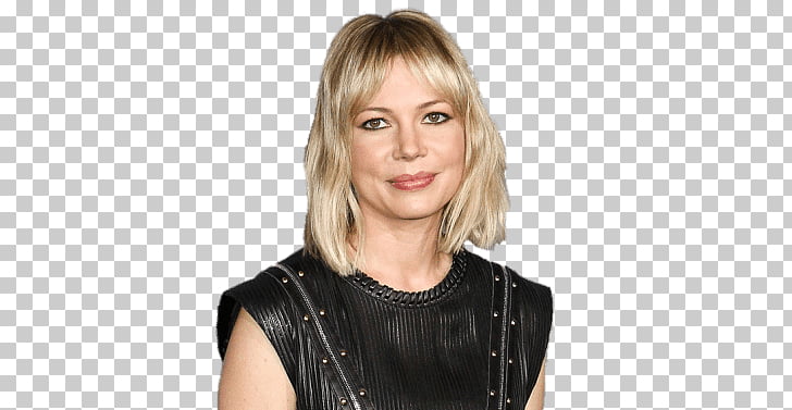 Michelle Williams Long Hair Woman Wearing Black Crew Neck Top Png
