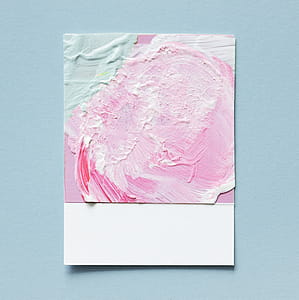 Teal and Pink Stucco Painting thumbnail