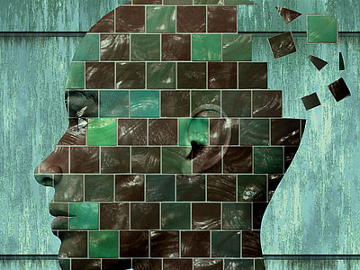 mosaic portrait of human head thumbnail