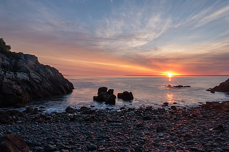 Sunrise at Cutler Public land Preserve in Maine thumbnail