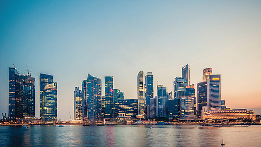 Skyline at Dusk in Singapore thumbnail