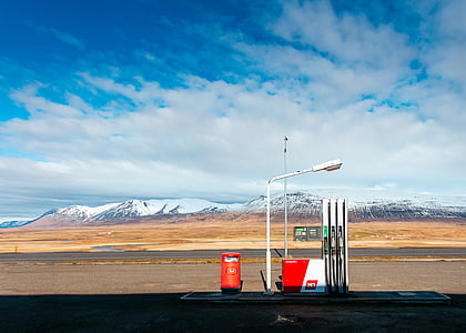 red gasoline dispenser thumbnail