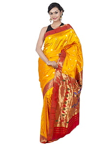 women's red and orange dress thumbnail