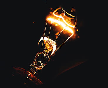 Turned On Table Lamp At Night thumbnail