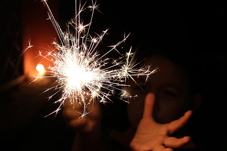 person holding firework during night time thumbnail