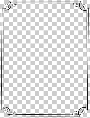 Pattern, Vintage Border Frame File, gray and black frame PNG clipart
