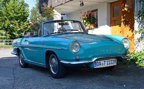 classic blue Caravelle convertible coupe thumbnail