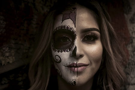 woman smiling with face paint thumbnail