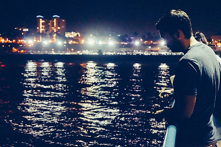 fishing, sea, man, person thumbnail