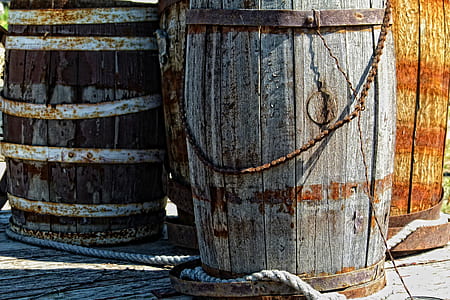 brown wine barrel near rope thumbnail