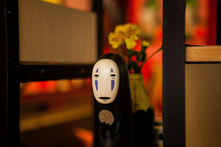 white and purple face mask near white flower bottle thumbnail