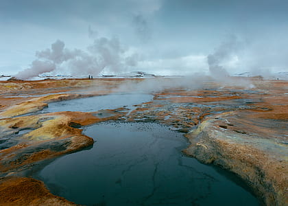 lake under blue sky and white clouds during daytime thumbnail