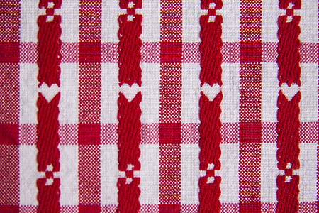 red and white textile thumbnail