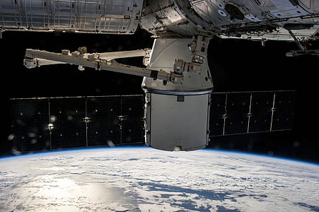grey and white satellite hovering on space thumbnail