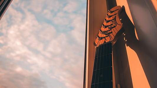 Brown Guitar Head Stock thumbnail