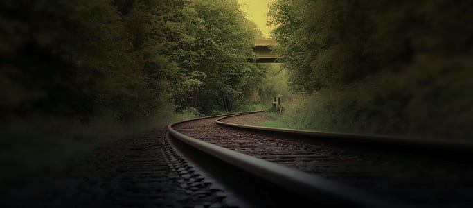 Train Rail Photo during Daytime thumbnail
