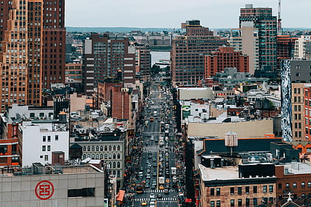 Urban Buildings With Traffic Photo thumbnail