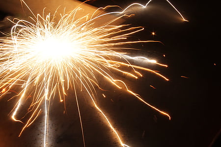 flame sparks on black metal board thumbnail
