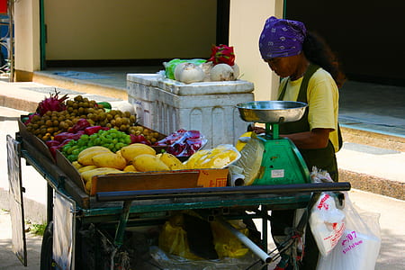 assorted-fruits on green cart thumbnail