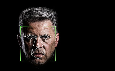 Facial Recognition Concept - Facial structure algorithm thumbnail