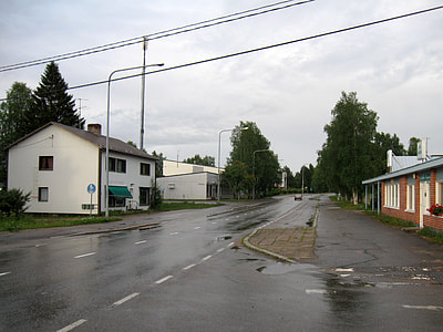 Ristijärvi street and road in Finland thumbnail