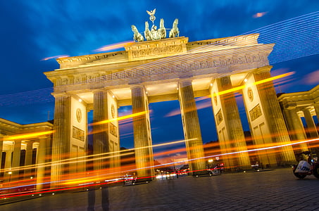 timelapse photography of Brandenburg Gate, Germany thumbnail