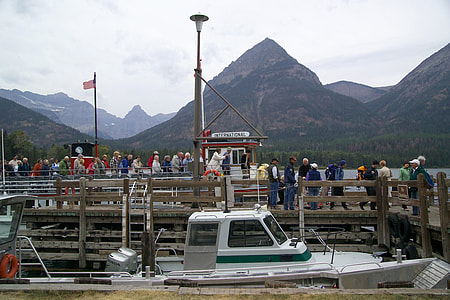 Coming off the boats in Waterton Lake National Park thumbnail