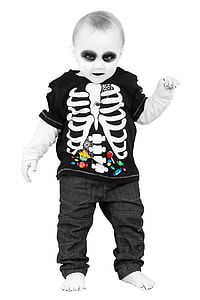 boy's in skeleton-printed sweatshirt thumbnail