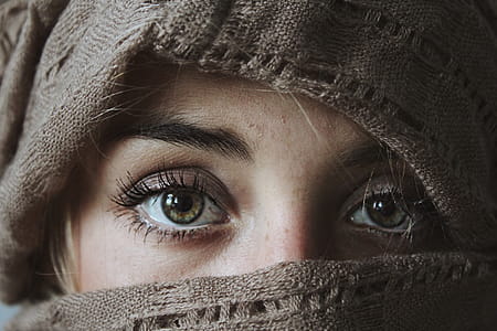 Photo of Person Covered With Brown Textile thumbnail