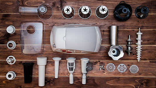 flat lay photography of machine set thumbnail