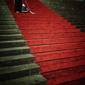 red carpet on stairs thumbnail