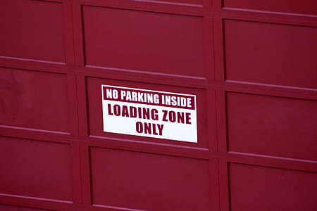 white and red No Parking Inside signage thumbnail