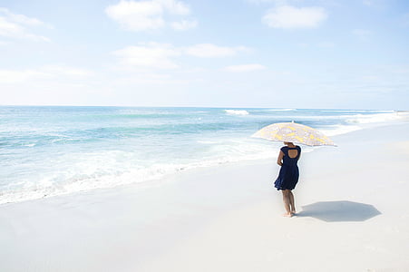 woman standing near shore thumbnail