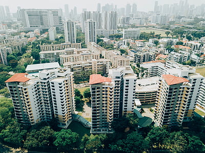 white high-rise buildings thumbnail