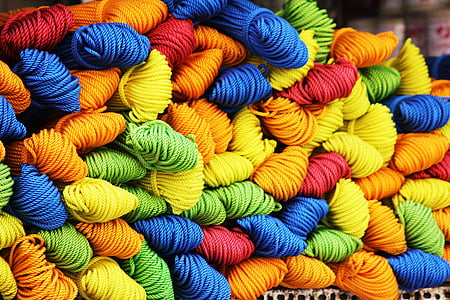 pile of assorted-color ropes thumbnail